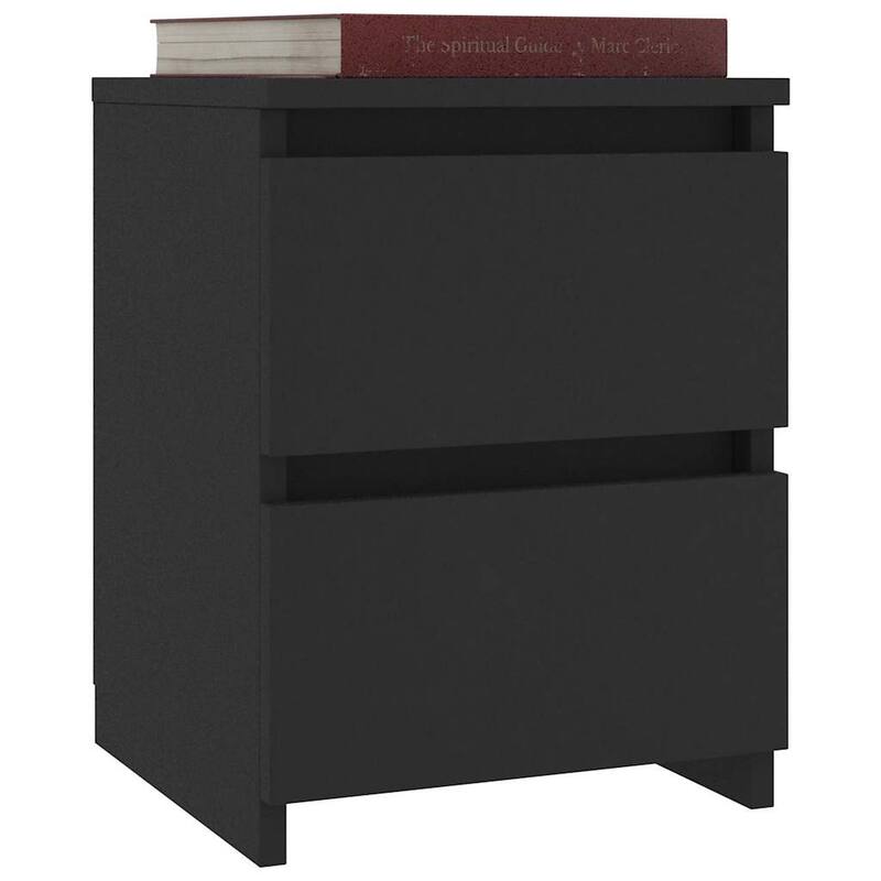 vidaXL Bedside Cabinet Engineered wood 11.8x11.8x15.7 in