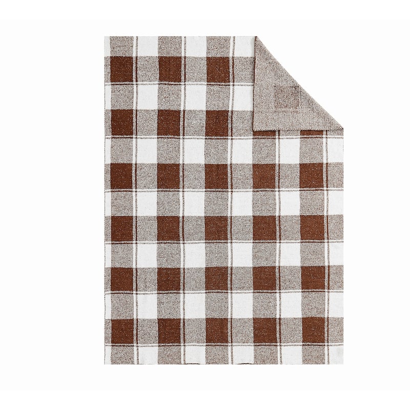 Brooklyn Loom Dusted Plaid 50x70 Throw