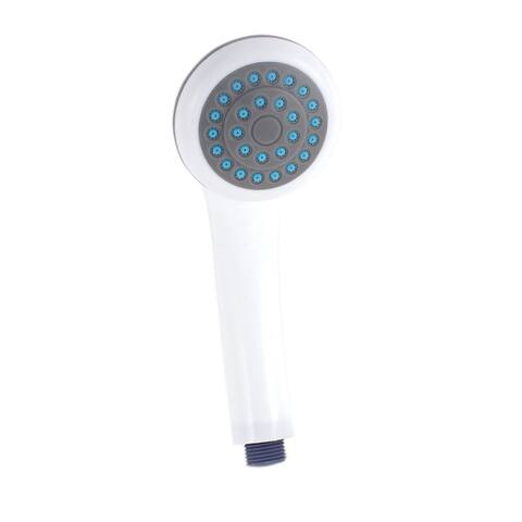Bathroom 1/2BSP Thread Plastic Handheld Spray Shower Head w Holder - Blue,Gray,White