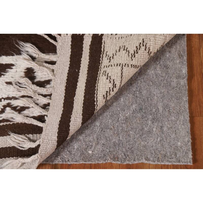 Anatolian Beige Turkish Runner Rug Handmade Wool Carpet - 3'2"x 10'9"