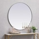 preview thumbnail 116 of 186, Carson Carrington Labbemala Metal Frame Round Mirror