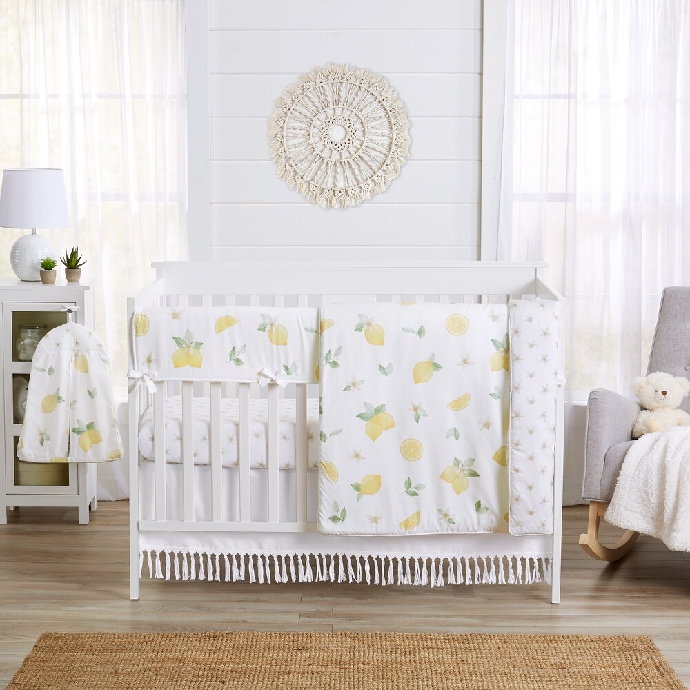 yellow crib blanket