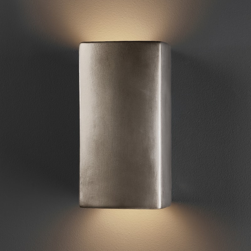 Justice Design Group Ambiance ADA Outdoor Small Ceramic Wall Sconce