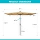 preview thumbnail 2 of 18, Pellebant 9 x 5 FT Patio Market Umbrella, Base Not Included