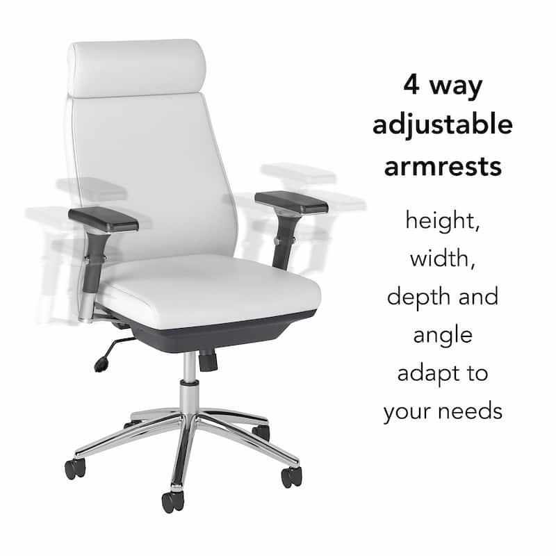 Bush Business Metropolis High Back Leather Executive Office Chair