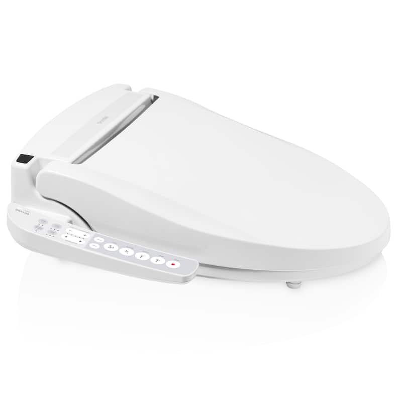 Brondell Swash Select EM417 Sidearm Bidet Seat with Warm Air Dryer - Round