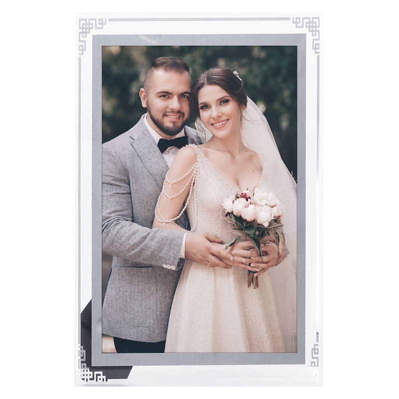 Glass Picture Frame for Tabletop Decor, Photo Frames for Horizontal and Vertical