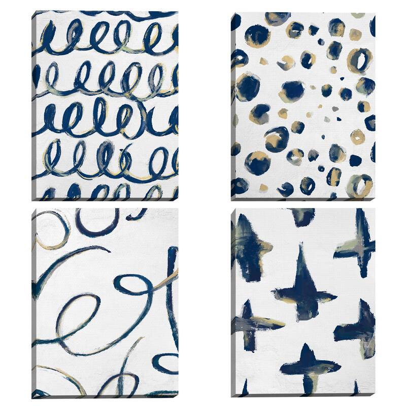 Freeform I-IV by Studio Arts Canvas Art Prints