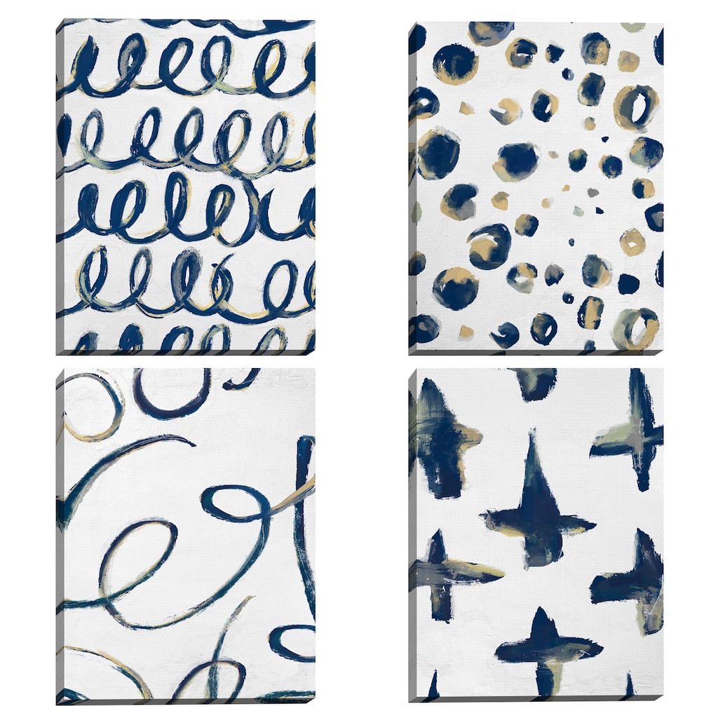 Freeform I-IV by Studio Arts Canvas Art Prints