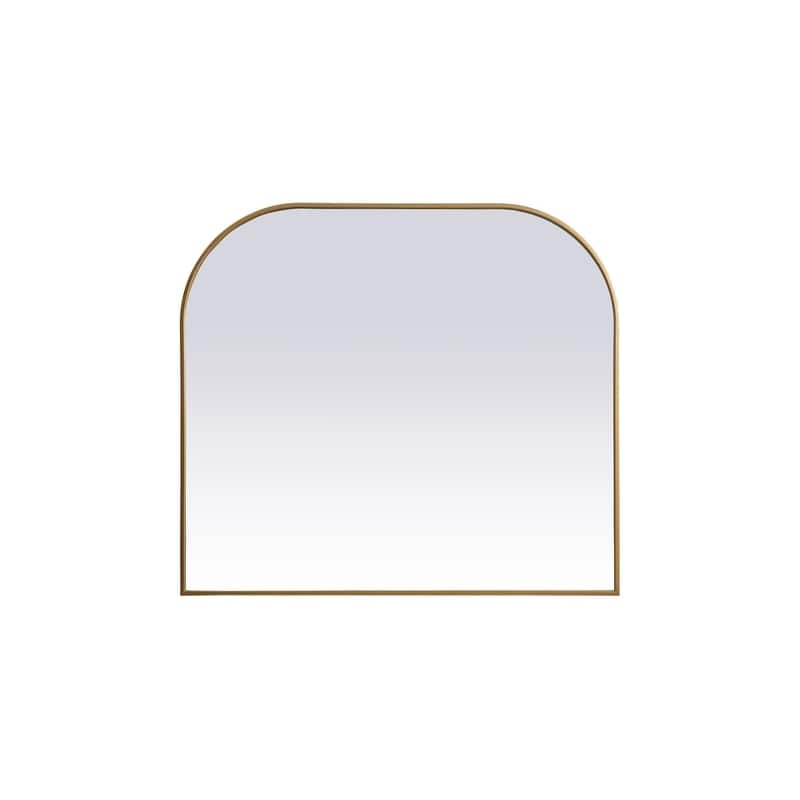 Indigo Home Metal Frame Arch Mirror 42x38 Inch