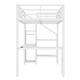preview thumbnail 70 of 70, Metal Loft Bed with L-shaped Desk, Wardrobe and LED