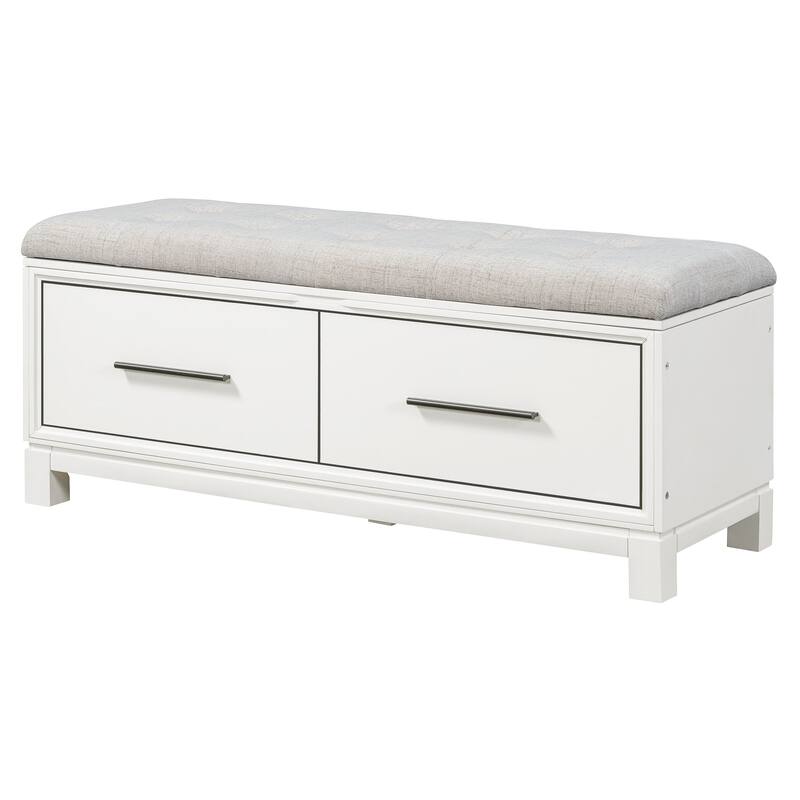 Shoe Bench with Removable Cushion