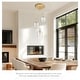preview thumbnail 10 of 18, Modern 3-Light Kitchen Island Chandelier