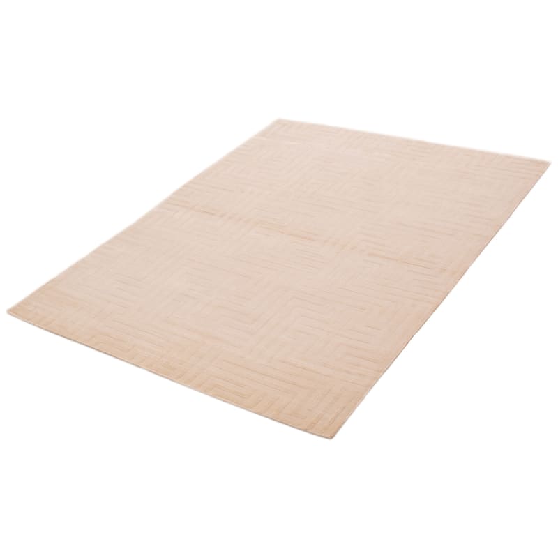 ECARPETGALLERY Hand Loomed Kashkuli Gabbeh White Viscose Rug - 5'5 x 7'5