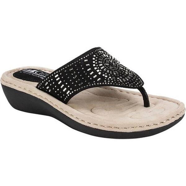 Shop Cliffs By White Mountain Women S Cienna Thong Sandal Black