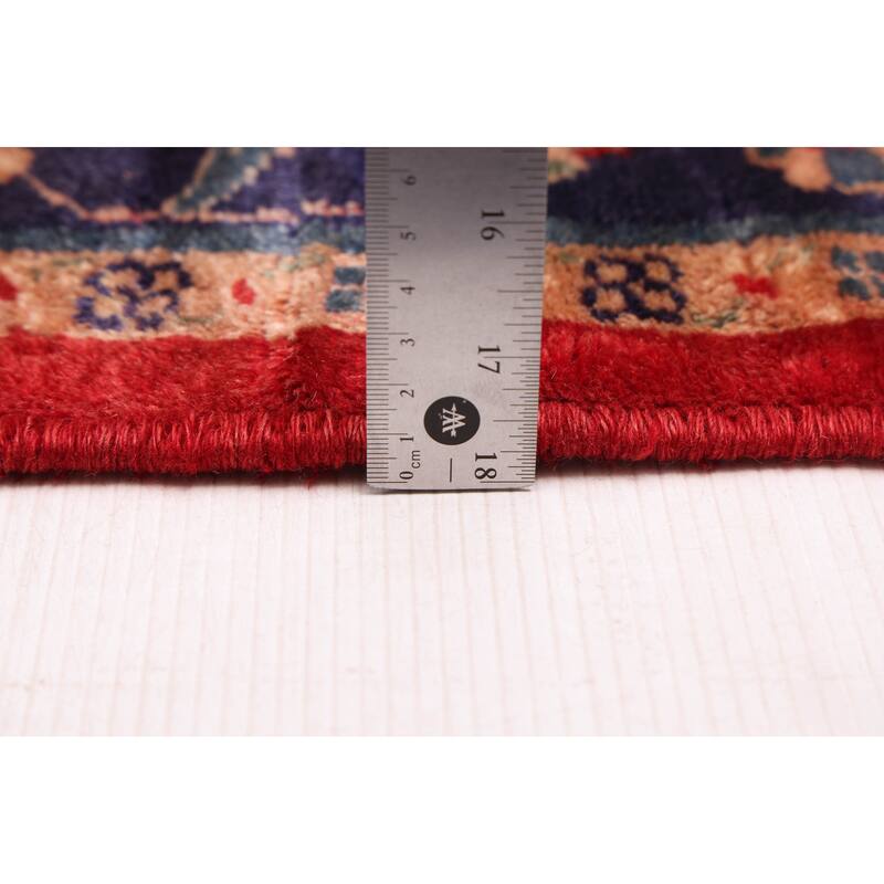 ECARPETGALLERY Hand-knotted Andelz Red Wool Rug - 3'1 x 10'2