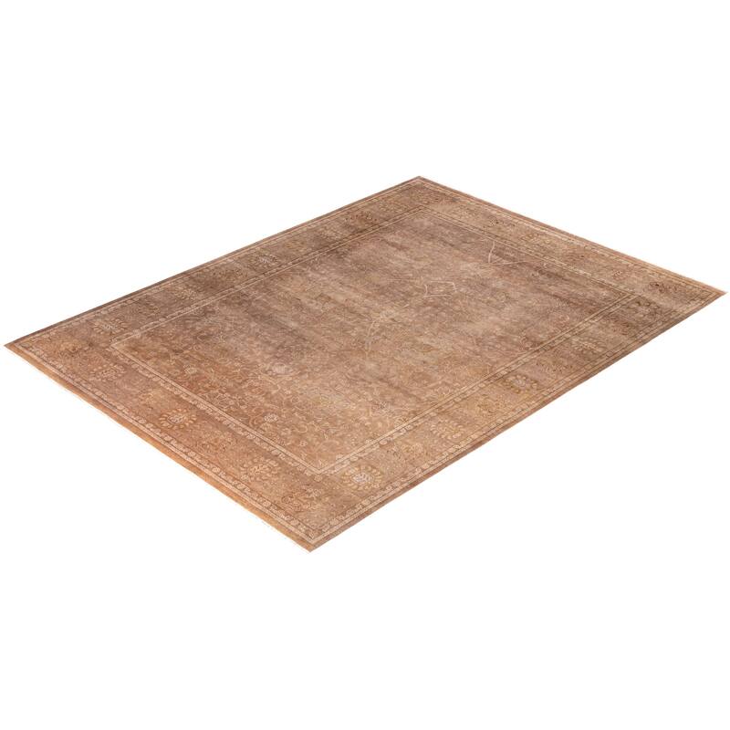 Overdyed One-of-a-Kind Hand-Knotted Area Rug - Beige - 9' 2" x 12' 2"