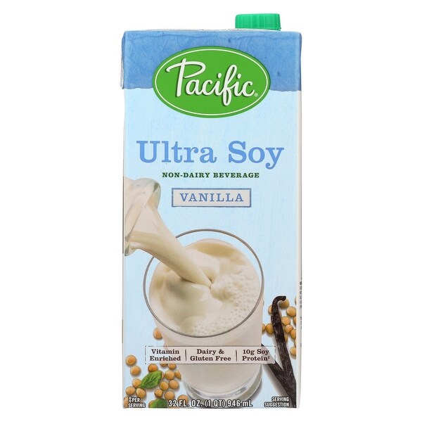 Pacific Natural Foods Ultra Soy - Vanilla - Case of 12 - 32 Fl oz.