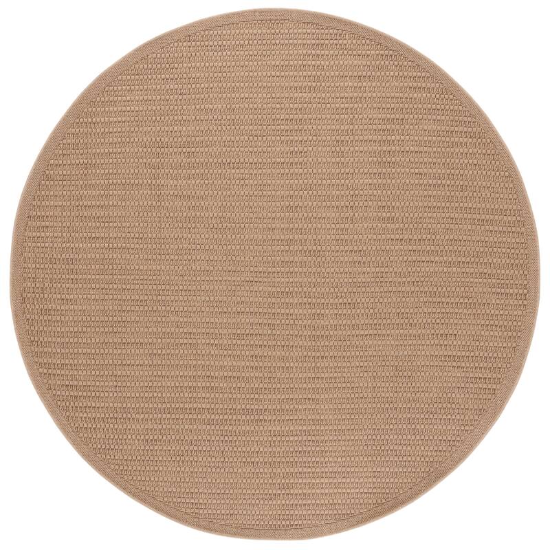 SAFAVIEH Atrium Ivalda Frans Casual Rug - 6'7" Round - Beige