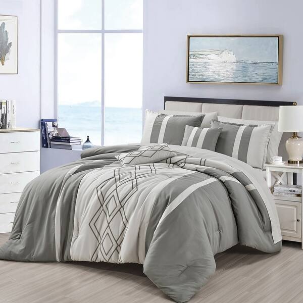 Jwahir Luxury 9 Piece bed in bag set Bed Bath & Beyond 37030856