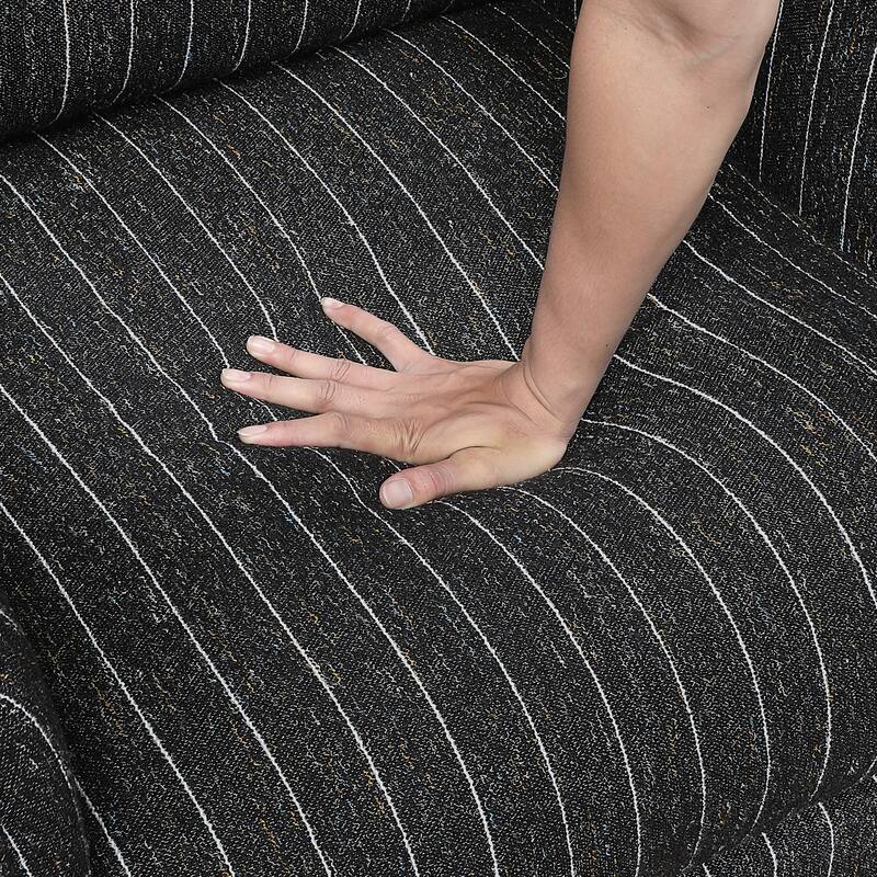 Calmette 31.5" Textured Fabric Swivel Chair with 360-Degree Motion