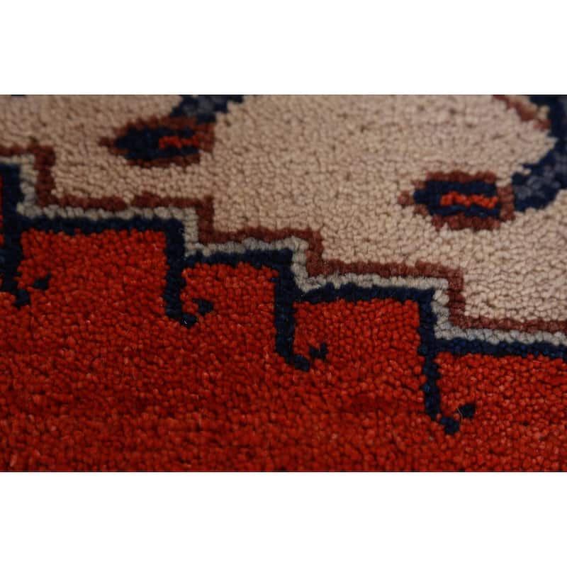 Hand Knotted Oriental 100% Wool Carpet Traditional Geometric Red Viss Area Rug - 17' 6'' X 11' 5''
