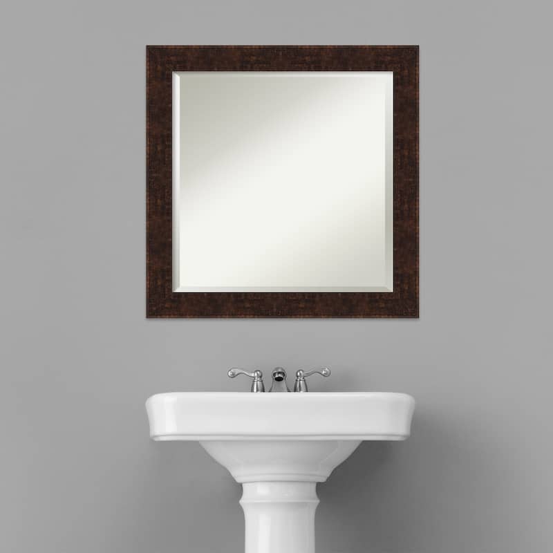 Beveled Bathroom Wall Mirror - William Frame