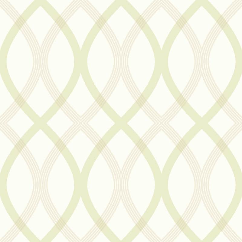 Beacon House Contour Green Geometric Lattice Wallpaper - 20.5in x 396in x 0.025in