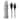 Natural Buffalo Horn Spoon and Fork Salad Servers with Marbled Resin Ball Handles - 11.75"L x 2.25"W x 1.0"H