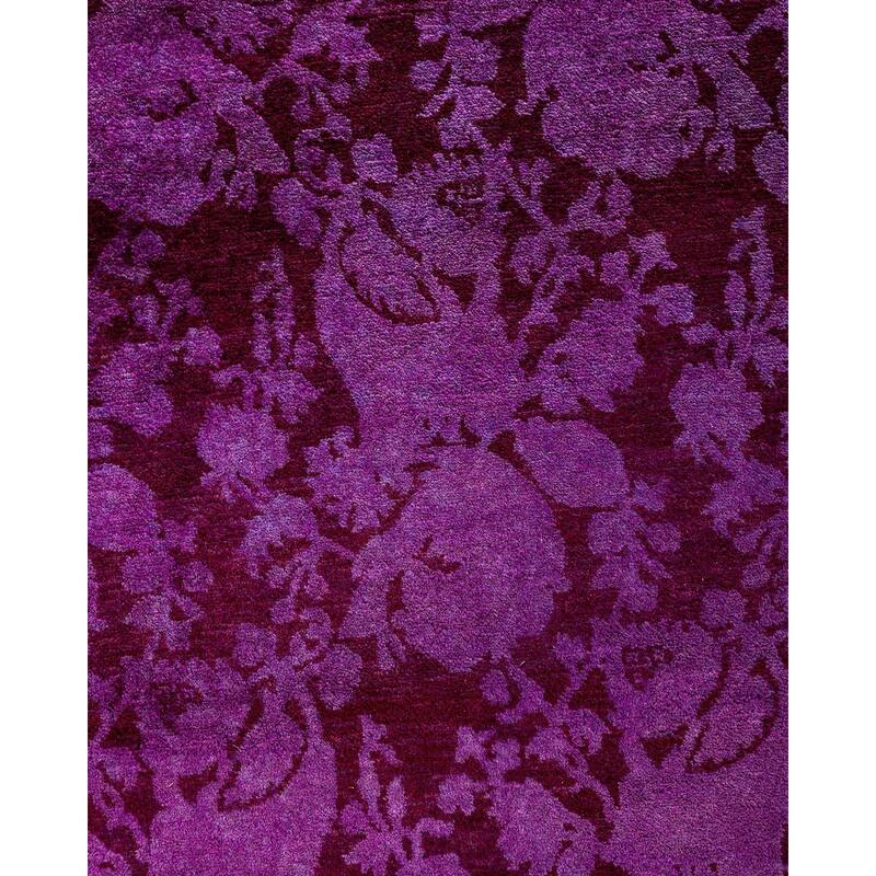 Fine Vibrance One-of-a-Kind Hand-Knotted Area Rug - Pink, 8' 4" x 10' 0" - 8' 4" x 10' 0"