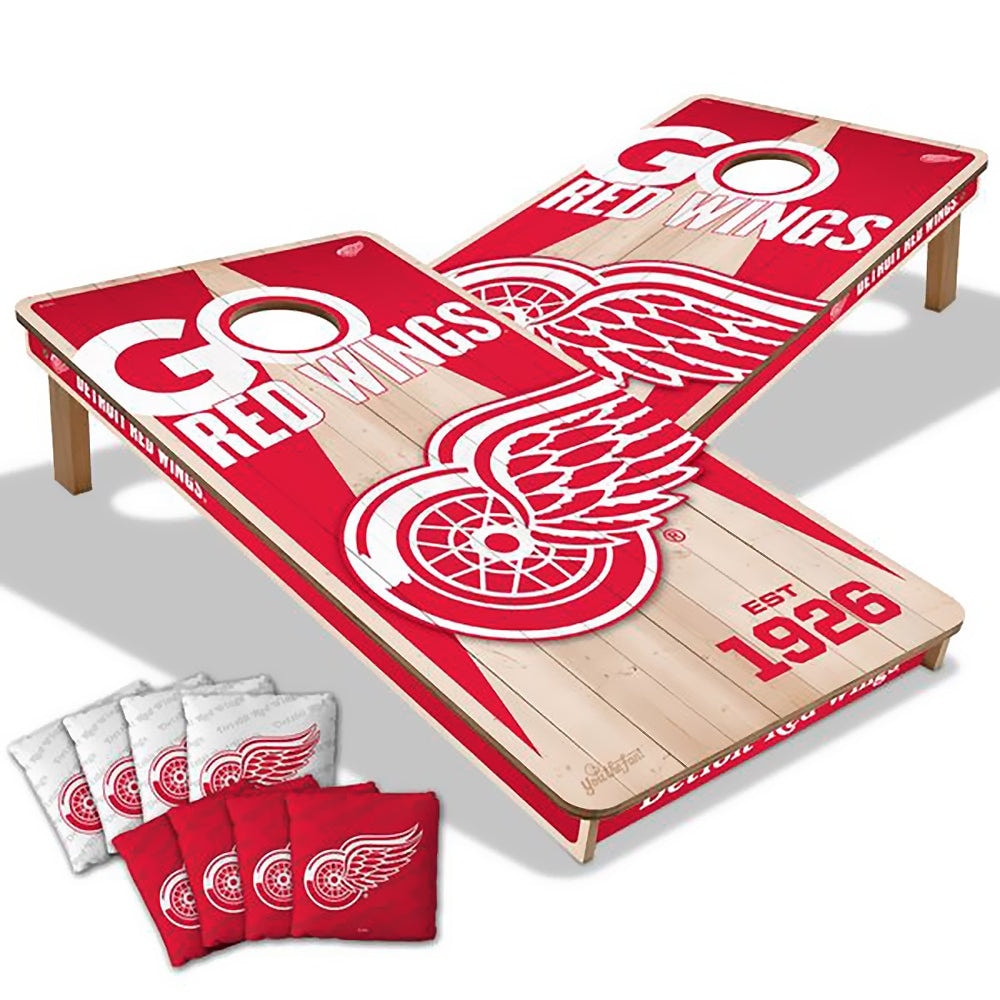 Detroit Red Wings NHL 2x4 Cornhole Board Set