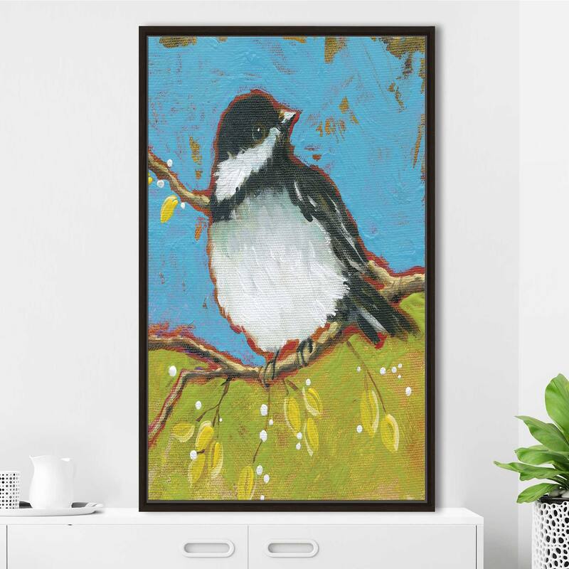 "Bright Bird II" by Carol Robinson Print on Floating Canvas