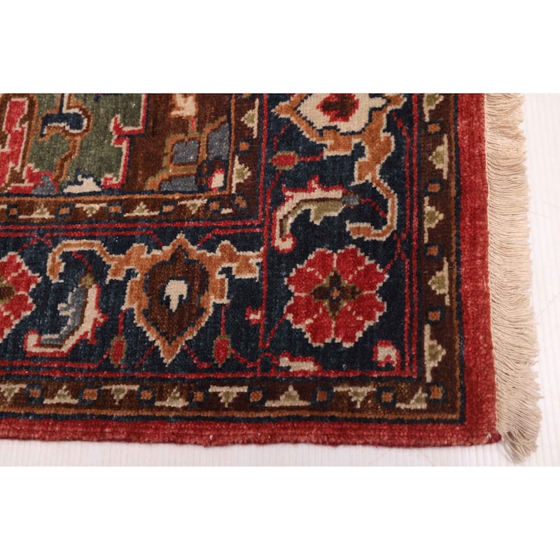 ECARPETGALLERY Hand-knotted Jules Sultane Red Wool Rug - 4'0 x 5'9