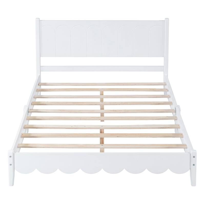 Vintage Style Platform Bed Frame