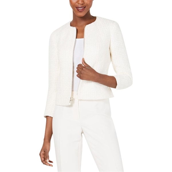 Anne Klein Womens Tweed Jacket. Opens flyout.