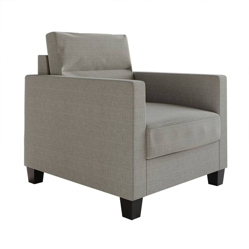 CraftPorch Clean and Minimalist Linen Upholstered Arm Chair