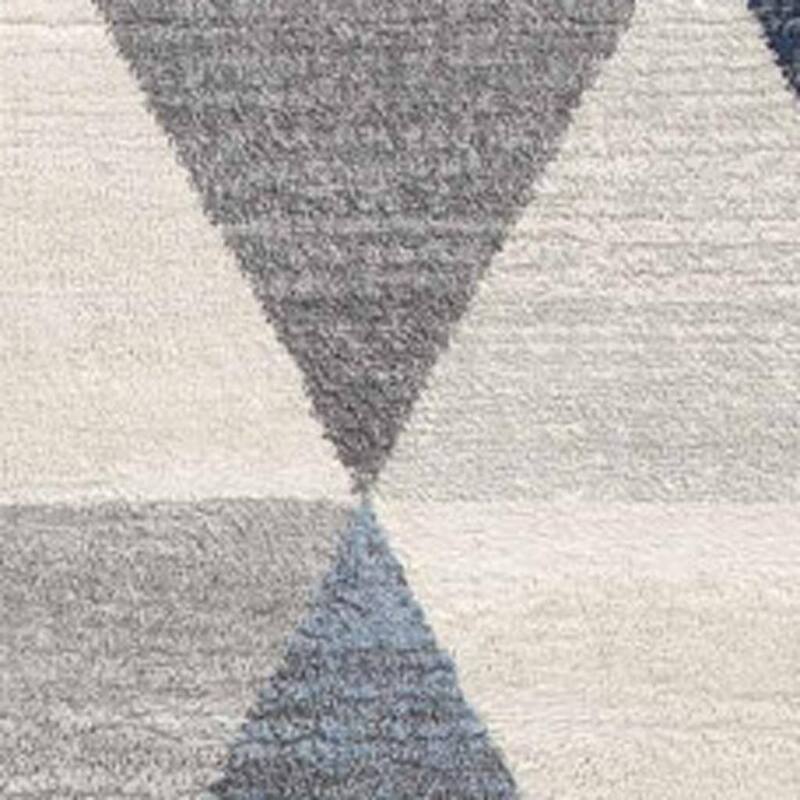 HomeRoots Geometric Coastal Runner Area Rug
