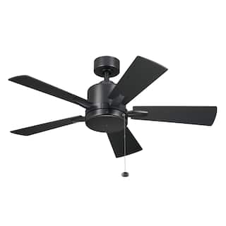 Kichler Lighting Lucian II 42 inch Indoor Satin Black Ceiling Fan