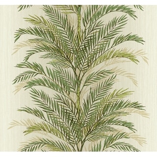 Seabrook Designs Emmeline Tropical Palm Unpasted Wallpaper - Bed Bath ...