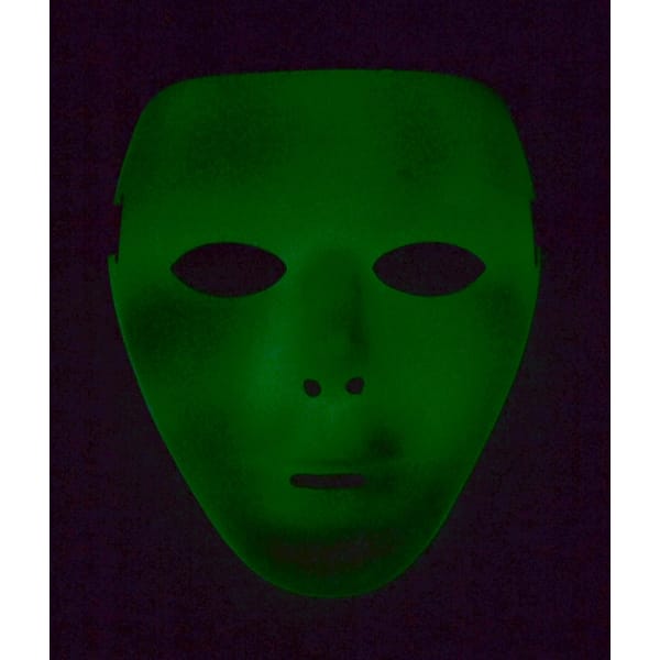 NEON Blank Face Mask Choose One 9 Different Colors- (1Americana 1Black  Light )