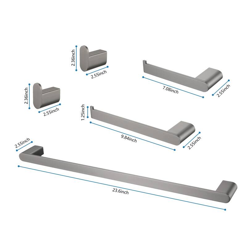 5 Piece Bathroom Hardware Set Bathroom Accessories