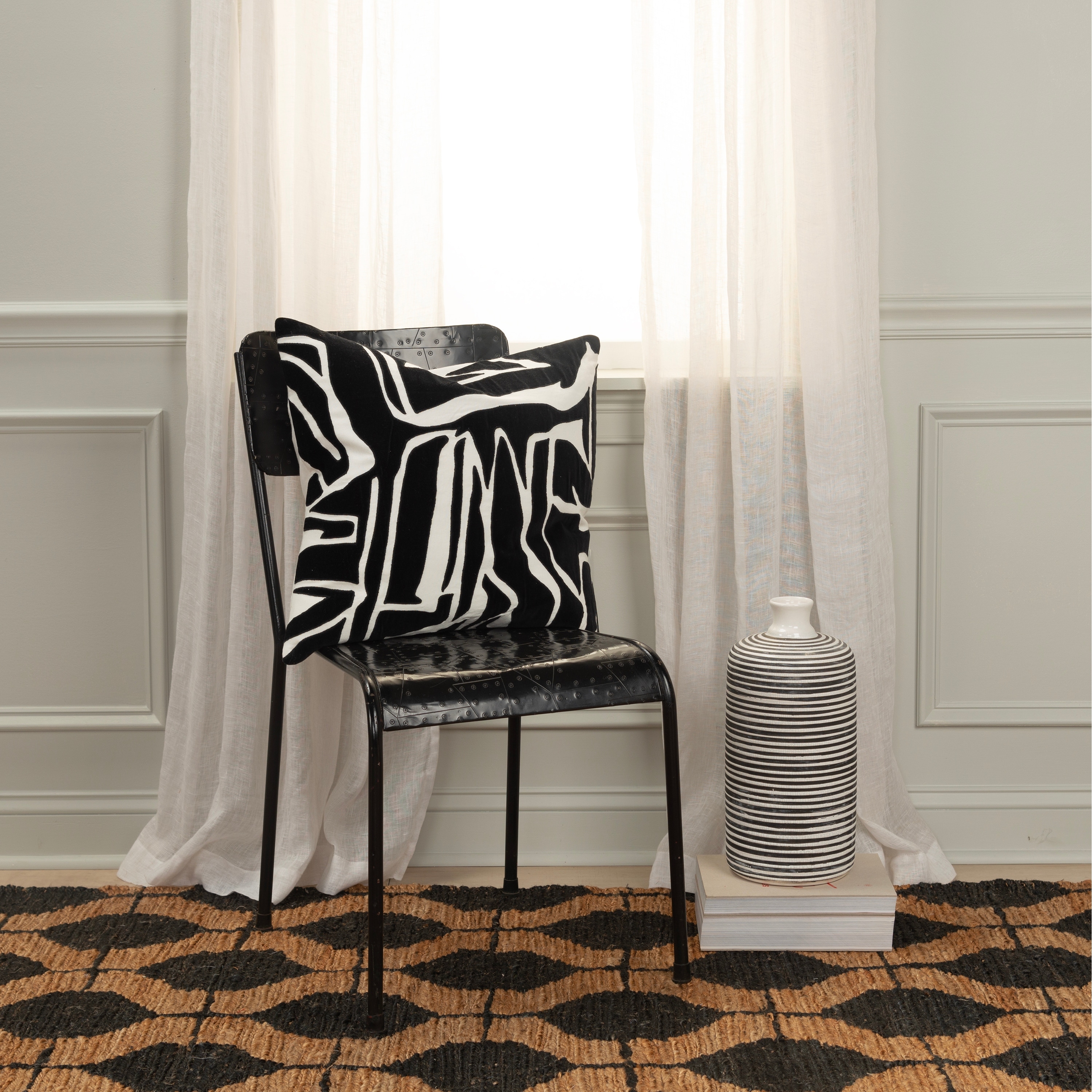 Rizzy Home Contemporary Pillow Cover - 20" x 20"