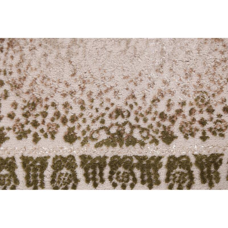 Turkish Geometric Damask Transitional Oriental Rug Home Decor Carpet