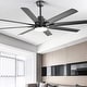 preview thumbnail 42 of 199, 42“/52"/60"/48" Noiseless Walnut Wood Ceiling Fan with Remote Control, Integrated Light Optional