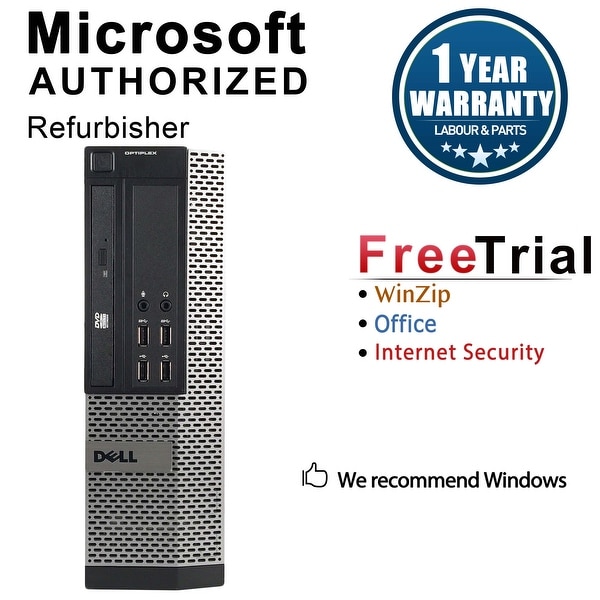 Dell OptiPlex 7010 Desktop Computer SFF Intel Core I5 3450 3.1G 16GB DDR3 1TB Windows 10 Pro 1 Year Warranty (Refurbished)