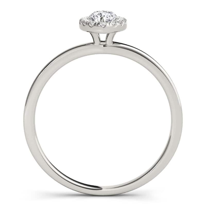 Auriya 14k White Gold Lab Grown Marquise Diamond Halo Engagement Ring 0.50 to 5.00 ct. tw. (F-G VS)