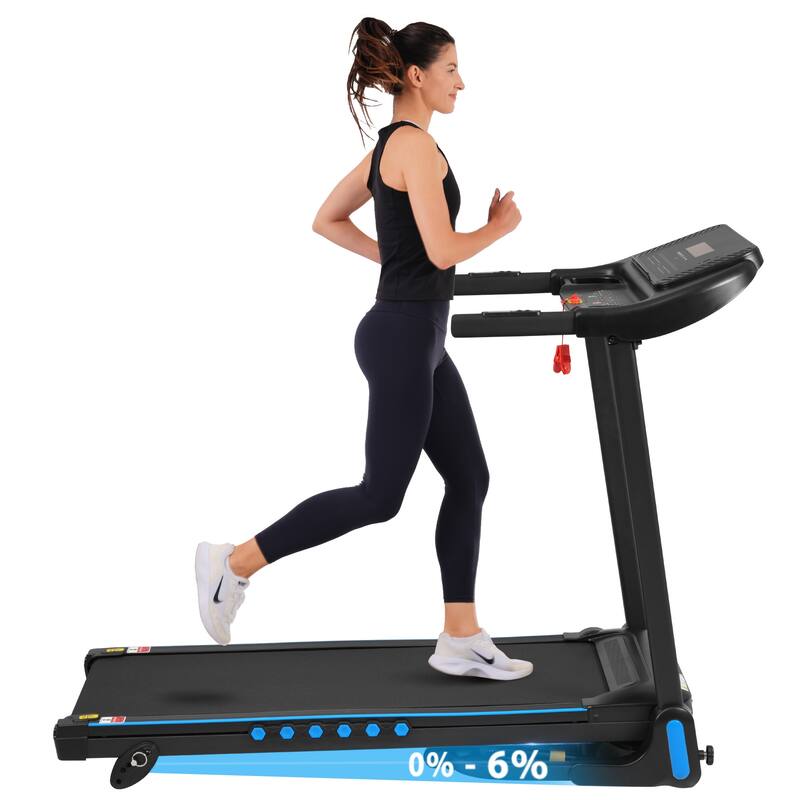 Incline Treadmill for Running & Walking, 3.0 HP Treadmills, 350 lbs Weight Capacity Hydraulic System Auto-Folding Treadmill