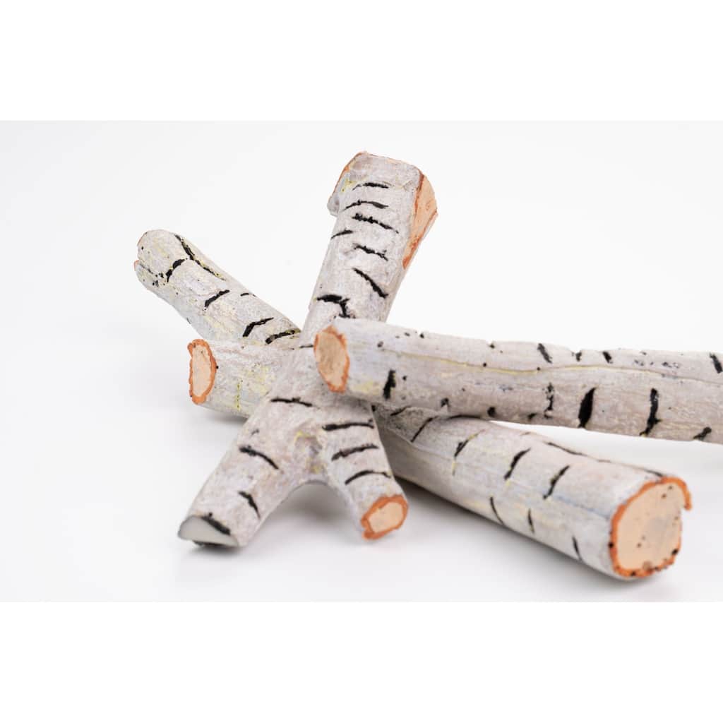 Napoleon NEF-BLRAK42 3" Wide Birch Log Rack with Rocks for Napoleon