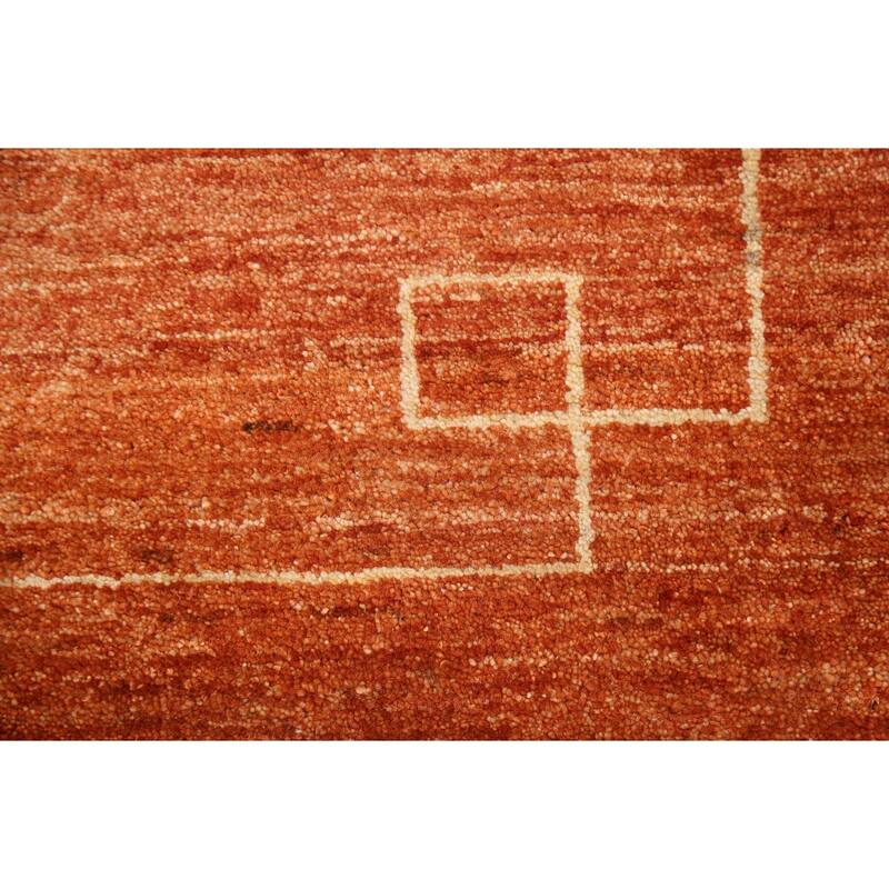 Bordered Gabbeh Kashkoli Oriental Runner Rug Hand-knotted Wool Carpet - 2'5" x 8'5"