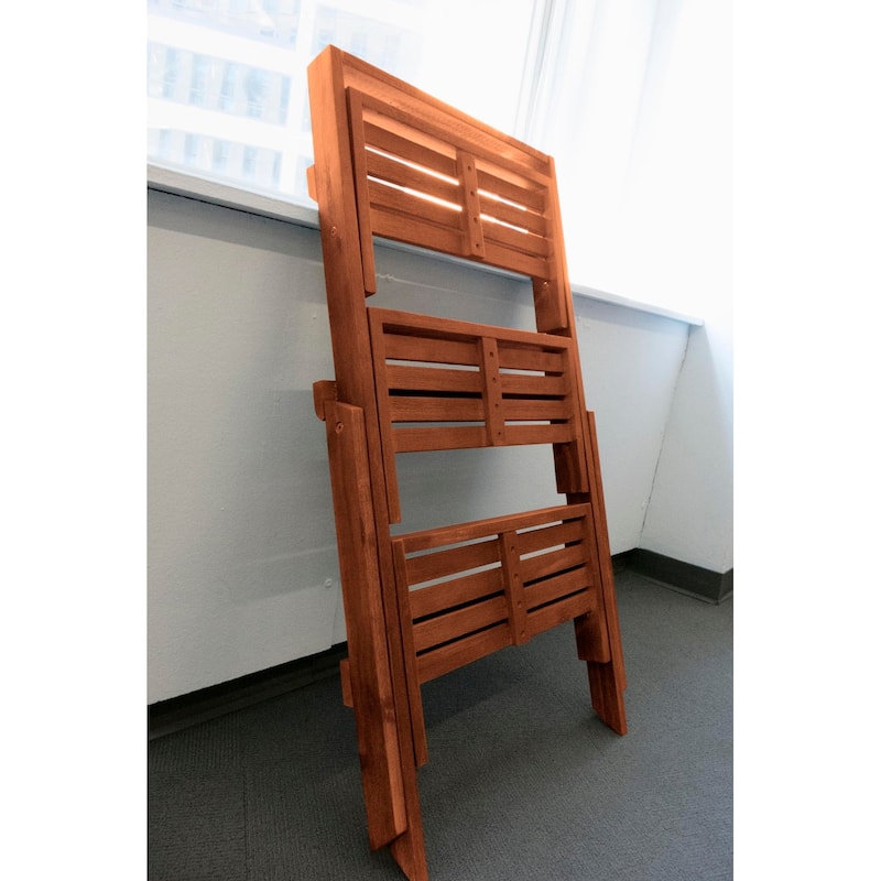 Three-layer Wooden Foldable Garden Plant Stands